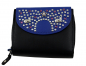 Preview: WESTERN-SPEICHER Geldbörse Portemonnaie Leder Strass  Swarovski Elements Klara 12B