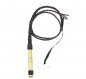 Preview: Bullenpeitsche Whip aus Leder - Handarbeit aus Mexico - mit massiven Holzgriff