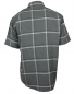 Preview: Freizeithemd Herren Flanell Hemd Kurzarm Baumwolle grau Druckknöpfe B-Ware!! S-4XL
