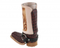 Preview: Schnapsglas im Cowboy Stiefel aus Leder – Handarbeit Mexico –Western GL10