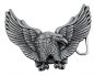 Preview: Gürtelschnalle Adler aus Zinn – Buckle für Gürtel bis 4 cm GS15