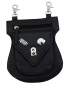 Preview: Festival Tasche Gürteltasche Hüfttasche Geldbörse Leder mit Karabiner K22