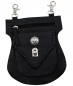 Preview: Festival Tasche Gürteltasche Hüfttasche Geldbörse Leder mit Karabiner K24