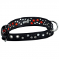 Preview: Hundehalsband Leder Strass Swarovski-Elements M/H012