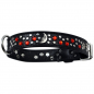Preview: Hundehalsband Leder Strass Swarovski-Elements M/H012