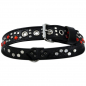 Preview: Hundehalsband Leder Strass Swarovski-Elements M/H012