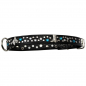Preview: Hundehalsband Leder Strass Swarovski-Elements L/H023