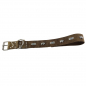 Preview: Hundehalsband Leder Indi02 Braun  Größe 47 - 53cm Breite 5cm
