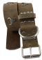 Preview: Hundehalsband Leder Indi03 Braun  Größe 55 - 61cm Breite 5cm