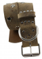Preview: Hundehalsband Leder Indi04 Braun  Größe 55 - 61cm Breite 5cm