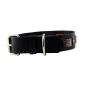 Preview: Hundehalsband Leder Schwarz Indi 05 Größe 48 - 54cm Breite 4cm