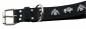 Preview: Hundehalsband Leder  Schwarz Halsumfang 40-46cm Breite 4cm Indi07