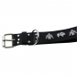 Preview: Hundehalsband Leder  Schwarz Halsumfang 56-62cm Breite 4cm Indi07 -