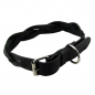 Preview: Hundehalsband Leder  Schwarz Halsumfang 54-60cm Breite 4cm Indi08