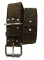 Preview: Hundehalsband Leder  Braun Halsumfang 37-47cm Breite 4cm Indi09