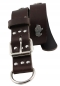 Preview: Hundehalsband Leder Indi Braun  Größe 57 - 63cm Breite 4cm