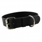 Preview: Hundehalsband Leder Schwarz Größe 48 - 54cm Breite 4cm