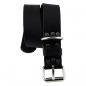 Preview: Hundehalsband Leder Schwarz Größe 48 - 54cm Breite 4cm