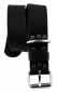 Preview: Hundehalsband Leder Schwarz Größe 56 - 62cm Breite 4cm