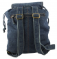 Preview: Jeans Rucksack Dunkelblau mit Swarovski-Elements Strass 04