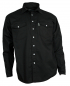 Preview: WESTERN-SPEICHER Freizeit Jeans Hemd Herren Baumwolle schwarz Druckknöpfe S-4XL