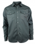 Preview: WESTERN-SPEICHER Freizeit Jeans Hemd Herren Baumwolle Grau Druckknöpfe S bis 4XL