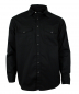 Preview: WESTERN-SPEICHER Freizeit Jeans Hemd Herren Baumwolle schwarz Druckknöpfe in Hemdfarbe S-5XL