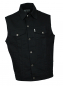 Preview: WESTERN-SPEICHER Jeansweste Herren Denim Light Biker Weste Kutte schwarz S - 4XL