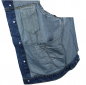 Preview: Jeansweste Basic Fransen Herren Denim Biker Weste Kutte blau S - 4XL