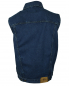 Preview: WESTERN-SPEICHER Jeansweste Herren Denim Biker Weste Kutte dunkelblau S - 4XL