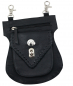 Preview: Festival Tasche Gürteltasche Hüfttasche Geldbörse Leder mit Karabiner K39