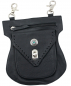 Preview: Festival Tasche Gürteltasche Hüfttasche Geldbörse Leder mit Karabiner K40