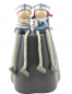 Preview: Maritimer Kantenhocker Kinder Paar aus Polystone im Seedesign Höhe ca.8cm