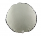 Preview: Rundes Deko Kissen Maritim Beige mit Kordel