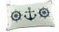 Preview: Deko Kissen Maritim Beige mit Umrandung