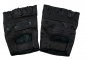 Preview: Leder Handschuhe Fingerlos schwarz S - XXL