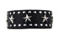 Preview: Armband Leder Schwarz Stern