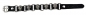 Preview: Armband Leder Schwarz Totenkopf