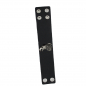 Preview: Armband Leder schwarz mit Motivnieten Krähe