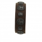 Preview: Armband Leder braun mit Motivnieten Baum des Lebens