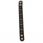 Preview: Armband Leder braun mit Motivnieten Blume des Lebens