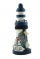 Preview: 4 x maritime Deko Leuchttürme Holz im Shabby Style