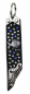 Preview: Schlüsselanhänger Leder Strass Swarovski-Elements SA300