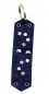 Preview: WESTERN-SPEICHER Schlüsselanhänger Leder Strass Swarovski-Elements SA283