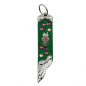Preview: Schlüsselanhänger Leder Strass Swarovski-Elements SA334