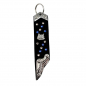 Preview: Schlüsselanhänger Leder Strass Swarovski-Elements SA343