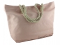 Mobile Preview: Shopper Strandtasche Handtasche Damentasche mit Reißverschluss Anker pink
