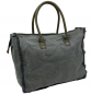 Preview: Canvas DamenTasche Schultertasche Shopper Vintage - Cacao -