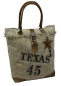 Mobile Preview: Canvas DamenTasche Schultertasche Shopper Vintage - Texas -