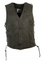 Preview: WESTER-SPEICHER Herren Lederweste Kutte Biker Weste Antik Braun S - 5XL